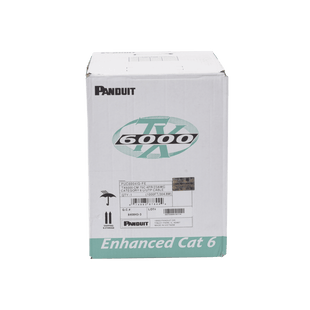 Bobina de Cable UTP 305 Metros (1000 Pies) de Cobre, TX6000? PanNet, Reelex, Gris Internacional, Categoría 6 Mejorado (23 AWG), PVC (CM), de 4 Pares