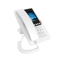 Tel�fono IP Hotelero Wi-Fi 6 / Pantalla IPS 3.5" 320x480 / 2 L�neas SIP / 5 Teclas Programables / Puerto USB-A / PoE 802.3af / Audio HD / Dise�o Blanco