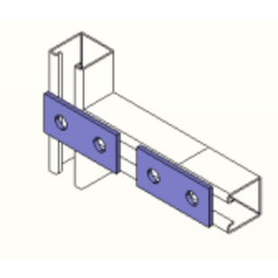 Conector 9 cm, 2 Perforaciones.