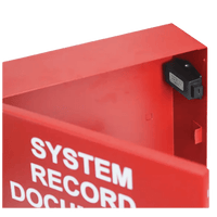 Caja Metálica Roja | Documentos De Registro Del Sistema | Con Unidad Flash USB-C | Cerradura De Botón | 12x12x4