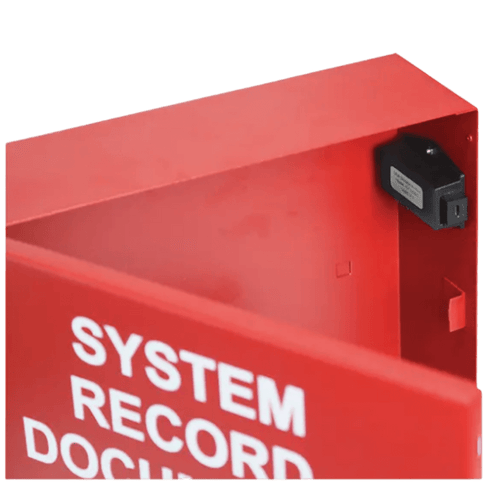 Caja Metálica Roja | Documentos De Registro Del Sistema | Con Unidad Flash USB-C | Cerradura De Botón | 12x12x4