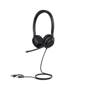 Diadema Alámbrica UH35 Dual de Yealink USB-C/A Compatible con Teléfonos IP Yealink y Computadoras