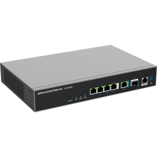 Dispositivo de Convergencia de Redes GCC6020 / Router VPN / Firewall de Próxima Generación / IP PBX / Switch de Red / 4 Puertos Gigabit Ethernet / 1 Puerto SFP+ 10 Gigabit / 1 Puerto 2.5 Gigabit / Administración en la Nube GDMS / Mont