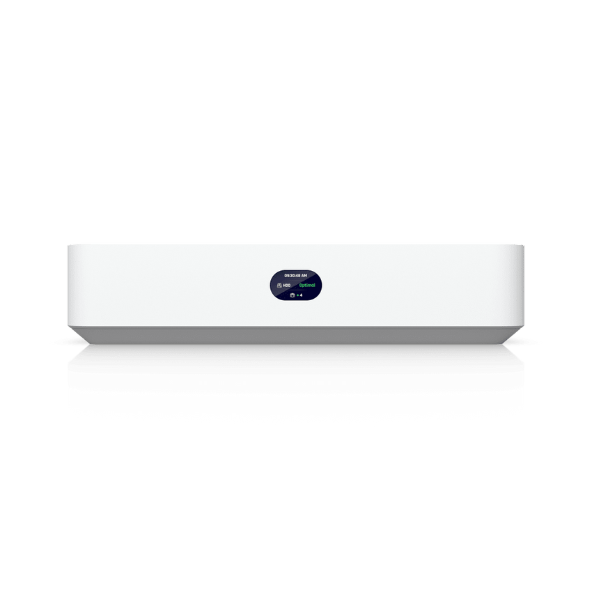 UniFi Protect UNVR-Instant – Grabador de Video en Red con Soporte para HDD de 3.5”, Switch PoE Integrado de 6 Puertos GbE (40W) y Puerto HDMI Viewport