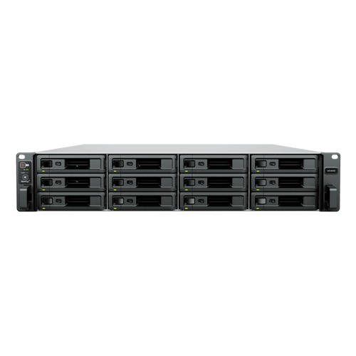 Servidor de Almacenamiento Synology SA3400D | Alta Escalabilidad | 12 Bahías SAS | Doble Controlador | Hasta 192 TB (576 TB Expandido) | 3,500/2,900 MB/s Lectura/Escritura | RAID F1, 0, 1, 5, 6, 10.