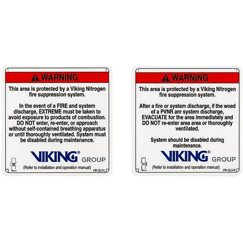 Señalamiento de Advertencia Exterior Nitrogeno | Sistemas de Extinción Oxeo