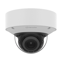 Cámara Domo AI IR 5MP / Motorizado Varifocal 3.3~9.3mm / Doble NPU / Análisis Inteligente / WDR 120dB / IR 50m / IP52 IK10 / PoE / Wisenet 9
