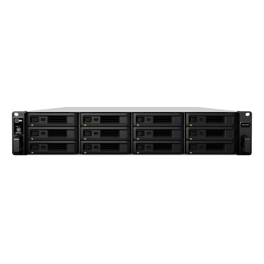Unidad de Expansión Synology RX1217/RX1217RP | 12 Bahías de Disco | Compatible con RackStation 2U | Expansión de Volumen en Línea | Fuentes de Alimentación Redundantes (RX1217RP) | Administración DSM.