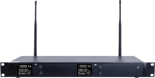 Receptor Inalámbrico Dual Canal Digital U-Band | 4 Bandas de Frecuencia (470-830 MHz) | Transmisión Digital pi/4-DQPSK | Pantalla TFT-LCD 2.2" | Anti-Interferencia con ID Code Pilot | Salidas Balanceadas y Desbalanceadas | Ecualizacion