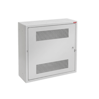 Gabinete Rack Horizontal D-Box 6U / Perfil Bajo 1219 mm x 610 mm x 313 mm / Acero RAL 7035 / Puerta 120° / Retail y Puntos Públicos