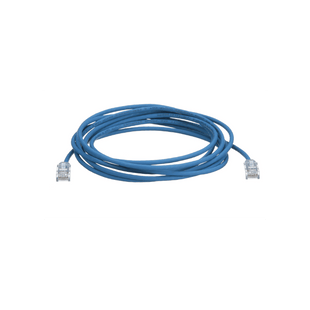 Cable de Parcheo TX6, UTP Cat6, Diámetro Reducido (28AWG), Color Azul, 30.48 Metros (100 Pies)