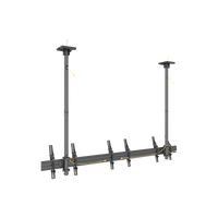 Soporte Mural Triple LCM3x1U / Pantallas 32"-65" / Carga 30 kg (66 lbs) por Pantalla / VESA 100x100-600x400 mm / Ajuste Inclinación 0°-15° / Montaje Techo
