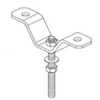 Clip U para fijar barra roscada de  1/2" (13 mm).