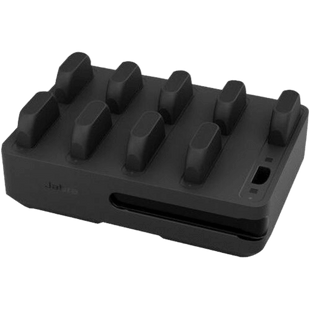 Estación de Carga 10 Bays / Para Jabra Perform 75 / Alimentación 12V / Carga Simultánea Múltiple / LED Indicadores / Certificaciones Internacionales (14217-10))