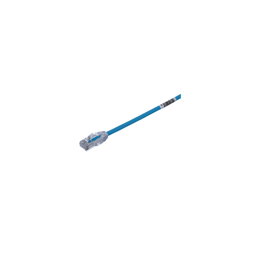 Cable de Parcheo UTP Cat6A, CM/LSZH, Diámetro Reducido (28AWG), Color Azul, 18 Metros (59.06 Pies)
