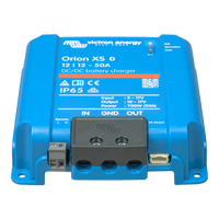 Orion XS 12/12-50 A / Cargador de Baterías CC-CC / 50 A 12 V / IP65 / Compatibilidad Alternador Inteligente / Para Bancos de Baterías de 500 Ah