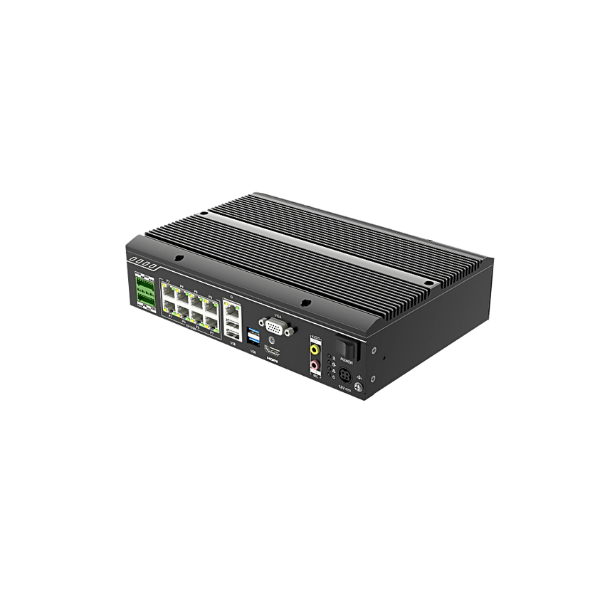 Terminal de Control de Entrada / Gestión en Cascada hasta 4 Carriles / Adaptabilidad de -10~50° / 8 puertos POE / Acceso Remoto y Control Local / SDK Estándar / Almacenamiento  4T HDD + 128GB SSD
