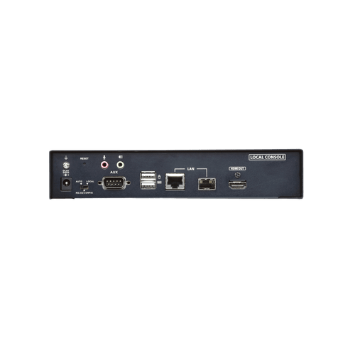 Extensor KVM sobre IP 4K HDMI | 3840x2160 @ 60Hz | Transmisión USB 2.0 | SFP Fiber 1Gbps | PoE IEEE 802.3at | AES 128-bit | Gestión Matrix CCKM