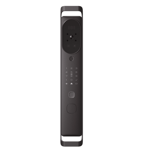 Cerradura Inteligente Multibiométrica / Reconocimiento Facial + Venas Palma + Huella Digital / Teclado Numérico + Tarjetas IC + NFC / Pantalla HD 4.5 Pulgadas / Batería Doble 4000mAh + 2500mAh / Conexión WiFi 2.4GHz / App Smart
