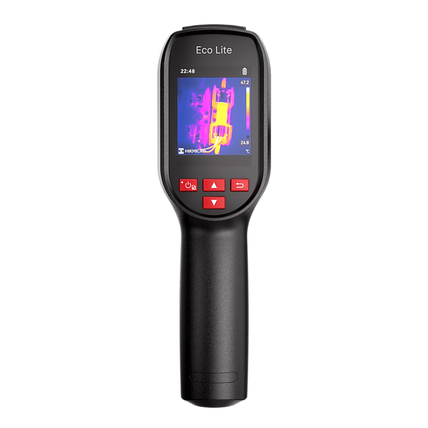 Cámara Térmica Eco Lite / Detector de 96 × 96 Píxeles / Medición de -20 °C a 550 °C / Autonomía 14 Horas / Diseño Compacto IP54 / Ideal para Hogar