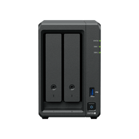 NAS Synology DiskStation DS725+ | 2 Bahías | Expandible hasta 7 Unidades | 2 Ranuras M.2 NVMe | Puerto 2.5GbE | Rendimiento 276 MB/s Lectura y 224 MB/s Escritura | Compatible con Unidad de Expansión DX525.