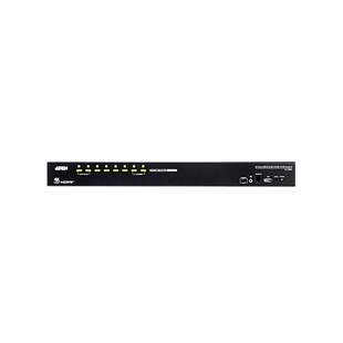 Switch KVM HDMI | 8 Puertos | 4K DCI 4096 x 2160 @ 60Hz | USB 2.0 Hub 2 Puertos | Cascada 3 Niveles hasta 512 PCs | Multi-Display hasta 8 Monitores | Video DynaSync | HDCP 2.2 | OSD Multilingüe