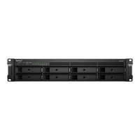 Servidor de Almacenamiento en Red Synology RackStation RS1221RP+ | 8 Bahías | Expandible a 12 Bahías | CPU AMD Ryzen V1500B | 4 GB DDR4 ECC | RAID Soportado | 10/25GbE | Virtualización Certificada | Protección de Datos Integral