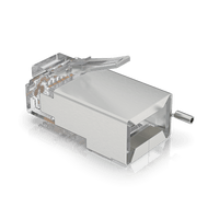 Paquete de 100 Conectores RJ45 Blindados Diseñados para Cables Ethernet UISP (UISP Cable Pro y Cable Carrier)