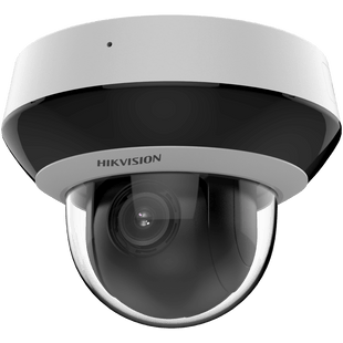 Mini Domo PTZ IP 2 Megapixel / 4X Zoom / H.265+ / 20 mts IR EXIR / WDR / PoE / IK10 / Exterior IP66 / Ultra Baja Iluminación / Micrófono Integrado / PoE / microSD