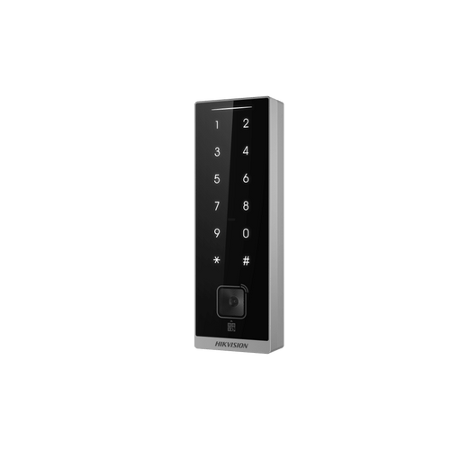 Teclado Esclavo con Lector de Tarjetas Virtuales Bluetooth y Códigos QR / Tarjetas MIFARE y PROX EM / Contraseñas / RS-485 Wiegand OSDP / Frecuencias 13.56 MHz y 125 KHz / Autenticación Tarjeta PIN QR Bluetooth / Táctil