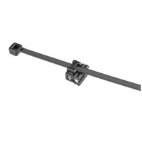 Cincho de Nylon 6.6 Solar Clip, 188mm largo x 14mm ancho, Color Negro, Exterior Resistente a Rayos UV, Paquete de 100pz