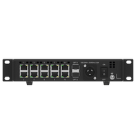 Convertidor de Fibra a Ethernet NovaStar | 10 Puertos Gigabit | 2 Puertos Ópticos 10G | Transmisión de Larga Distancia | Modo Simple