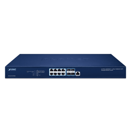 Switch Administrable Capa 3 10Gbps+ / 8 Puertos 100/1G/2.5G/5G/10GBASE-T RJ45 / 4 Puertos 10GBASE-X SFP+ / Enrutamiento Estático IPv4/IPv6 / 240Gbps Switch Fabric / Seguridad de Nivel Empresarial / Soporte Completo IPv6