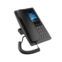 Tel�fono IP Hotelero Wi-Fi 6 / Pantalla IPS 3.5" 320x480 / 2 L�neas SIP / 5 Teclas Programables / Puerto USB-A / PoE 802.3af / Audio HD / Dise�o Negro