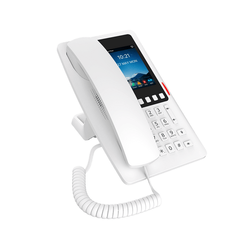 Teléfono IP Wi-Fi Hotelero con PoE, Puerto USB de Carga y Pantalla LCD de 3.5"