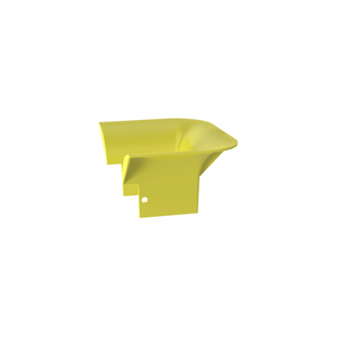 Accesorio de Control de Radio de Curvatura, Para Bajadas de Cable con Canaletas FiberRunner 4x4, Color Amarillo