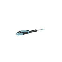 Jumper de Fibra Óptica Multimodo 50/125 OM4, LC-LC Uniboot Duplex, LSZH, Color Aqua, 3 Metros (9.84 Pies)