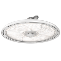 Luminaria LED High Bay Redonda REBL / 24,000-30,000 Lúmenes / Óptica Micro-Prisma Patentada / UGR Ultra Bajo / IK10 IP66 NEMA 4X / Temperatura 3500K-4000K-5000K Switchable / UVOLT 120-347V / Color Blanco.