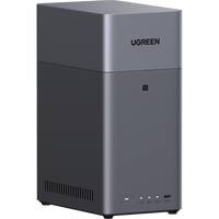 NAS UGREEN NASync DH2300 / Procesador RK3576 / 4GB  / 32GB eMMC / 2 Bahías SATA / JBOD-Basic-RAID 0-RAID 1 / Puerto HDMI 4K / 1 GbE / USB 3.2 Gen 1 Type-C / Detección NFC