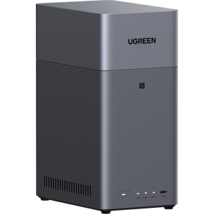 NAS UGREEN NASync DH2300 / Procesador RK3576 / 4GB  / 32GB eMMC / 2 Bahías SATA / JBOD-Basic-RAID 0-RAID 1 / Puerto HDMI 4K / 1 GbE / USB 3.2 Gen 1 Type-C / Detección NFC