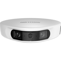 PanoVu Series / Vista Panorámica 180° / 32 Megapixel en Total / 2 Micrófonos Integrados / IP65 / PoE+ / Micro SD / Ideal para Grabar Partidos de Futbol