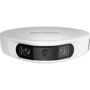 PanoVu Series / Vista Panorámica 180° / 32 Megapixel en Total / 2 Micrófonos Integrados / IP65 / PoE+ / Micro SD / Ideal para Grabar Partidos de Futbol