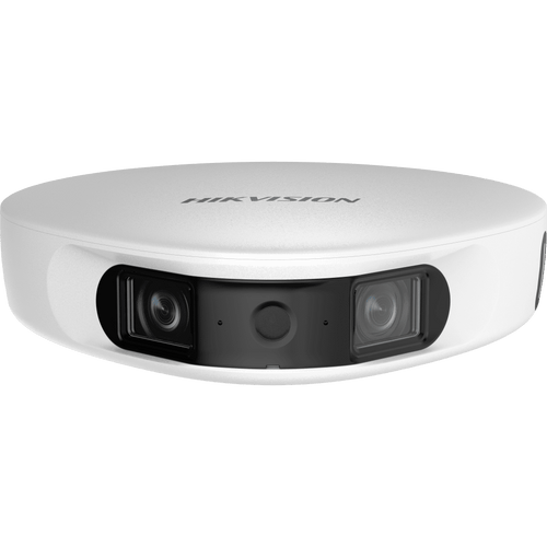 PanoVu Series / Vista Panorámica 180° / 32 Megapixel en Total / 2 Micrófonos Integrados / IP65 / PoE+ / Micro SD / Ideal para Grabar Partidos de Futbol