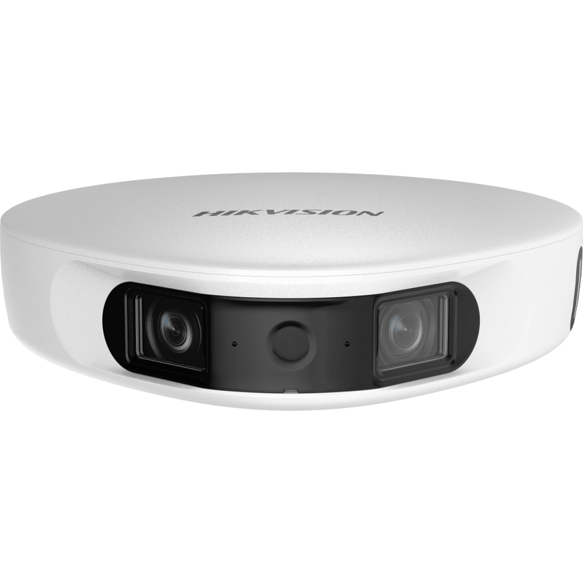 PanoVu Series / Vista Panorámica 180° / 32 Megapixel en Total / 2 Micrófonos Integrados / IP65 / PoE+ / Micro SD / Ideal para Grabar Partidos de Futbol