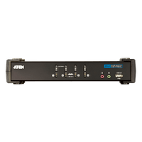 KVMP Switch 4 Puertos | USB DVI Audio | Video DynaSync | 1920 x 1200 | Hub USB 2.0 Integrado | HDCP Compatible | Conmutación Independiente KVM-USB-Audio | Multiplataforma
