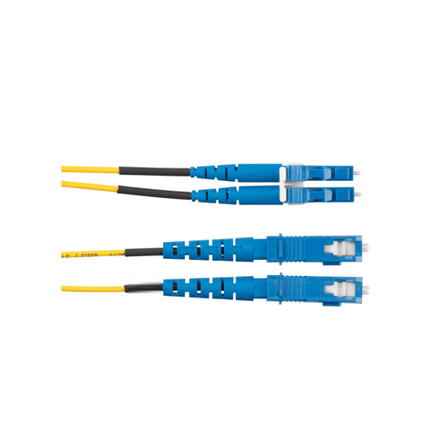 Jumper de Fibra Optica Monomodo 9/125 OS2, LC-SC Duplex, OFNR (Riser), Color Amarillo, 15 Metros (49.21 Pies)