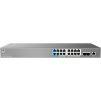 Switch de Red Empresarial L2++ / Serie GWN7800 Pro / 16 Puertos Gigabit PoE 250W / 2 Puertos SFP+ / Gestión Cloud GDMS / VLAN 4K / QoS Avanzado / Seguridad Integral
