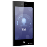Terminal Facial PoE WiFi con pantalla de 7" / Exterior IP65 / 10,000 Rostros y 50,000 Tarjetas / 10,000 Huellas (Módulo Opcional) / ISAPI / ISUP 5.0 / Codigos QR y Bluethooth / Intercom SIP Estandar / HIK-IA
