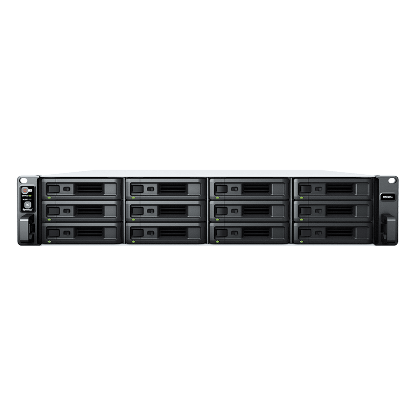 Servidor de Almacenamiento RackStation RS2423+ | 12 Bahías | 2U | Hasta 216 TB | Rendimiento 3,500/1,700 MB/s | Expansión a 432 TB | 10GbE | Fuentes de Alimentación Duales | Alta Disponibilidad.