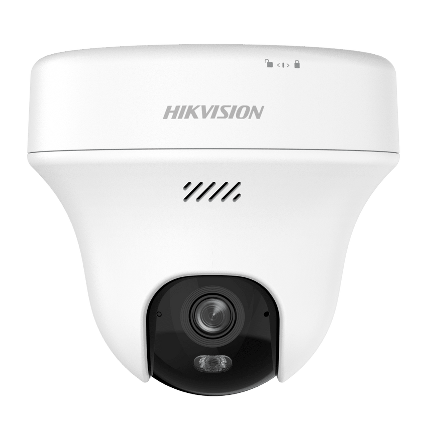 Turret PT IP 3 Megapixel (2K) Megapixel / Lente 2.8 mm / Dual Light (10 mts IR + 10 mts Luz Blanca) / Wi-Fi 6 / Interior / ACUSENSE / dWDR  / H.265 / Audio Bidireccional (Micrófono y Bocina) / 5 VCD